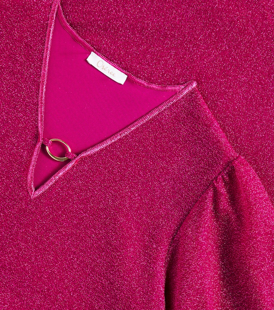 Oséree Kids Lumière lamé beach dress