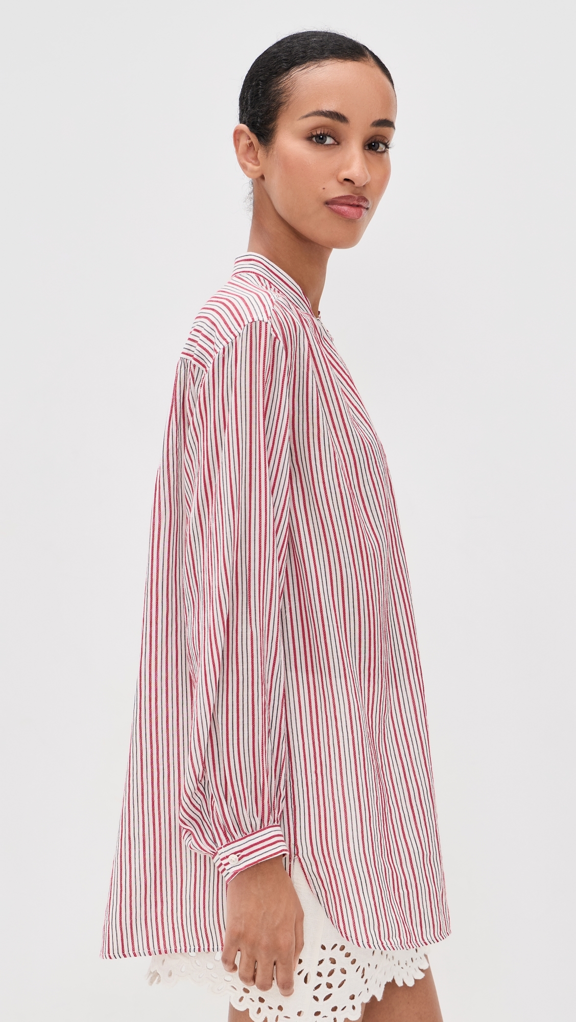 Sapha Blouse Ecru/Red
