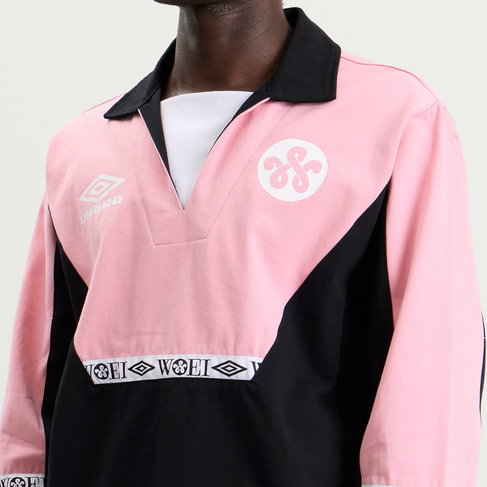 Men's x WOEI Drill Top Black/Pink