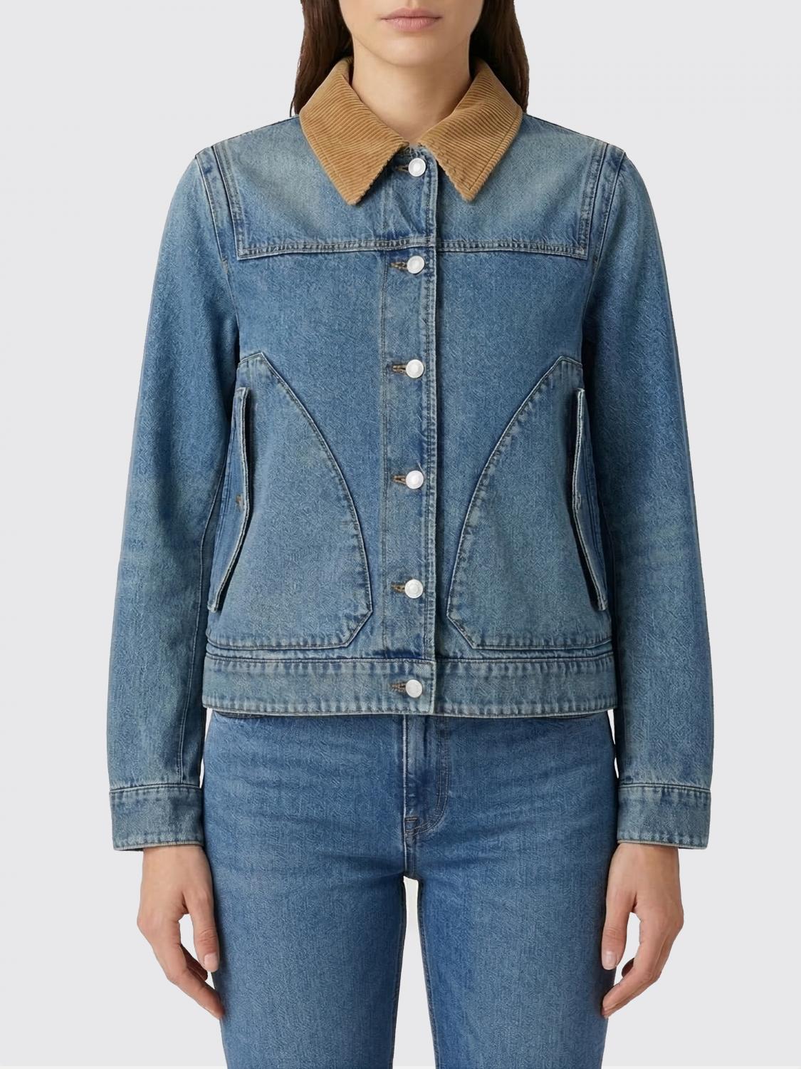Jacket Woman color Gnawed Blue