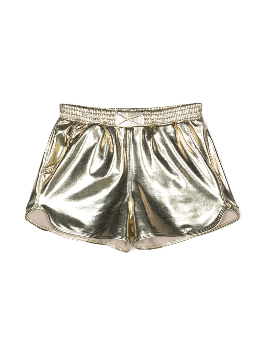 Metallic running shorts - Gold