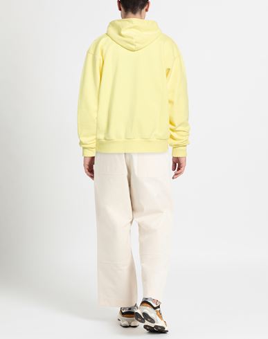 Man Sweatshirt Pastel yellow Size XS Cotton