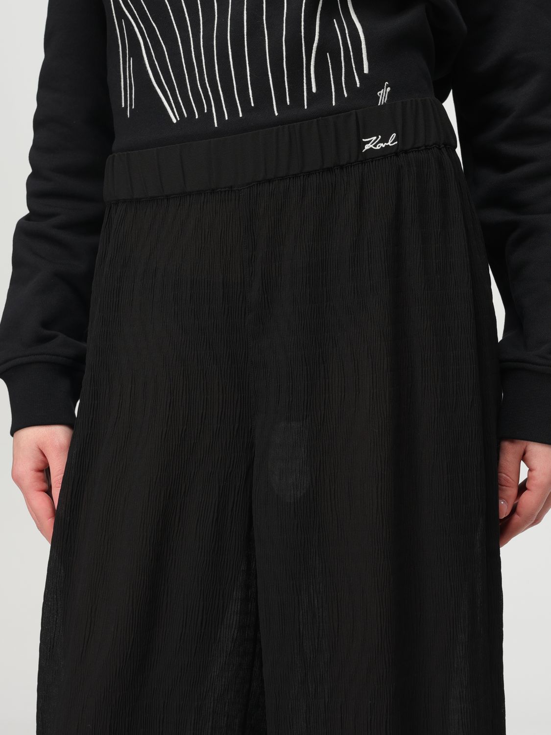 Pants KARL LAGERFELD Woman color Black