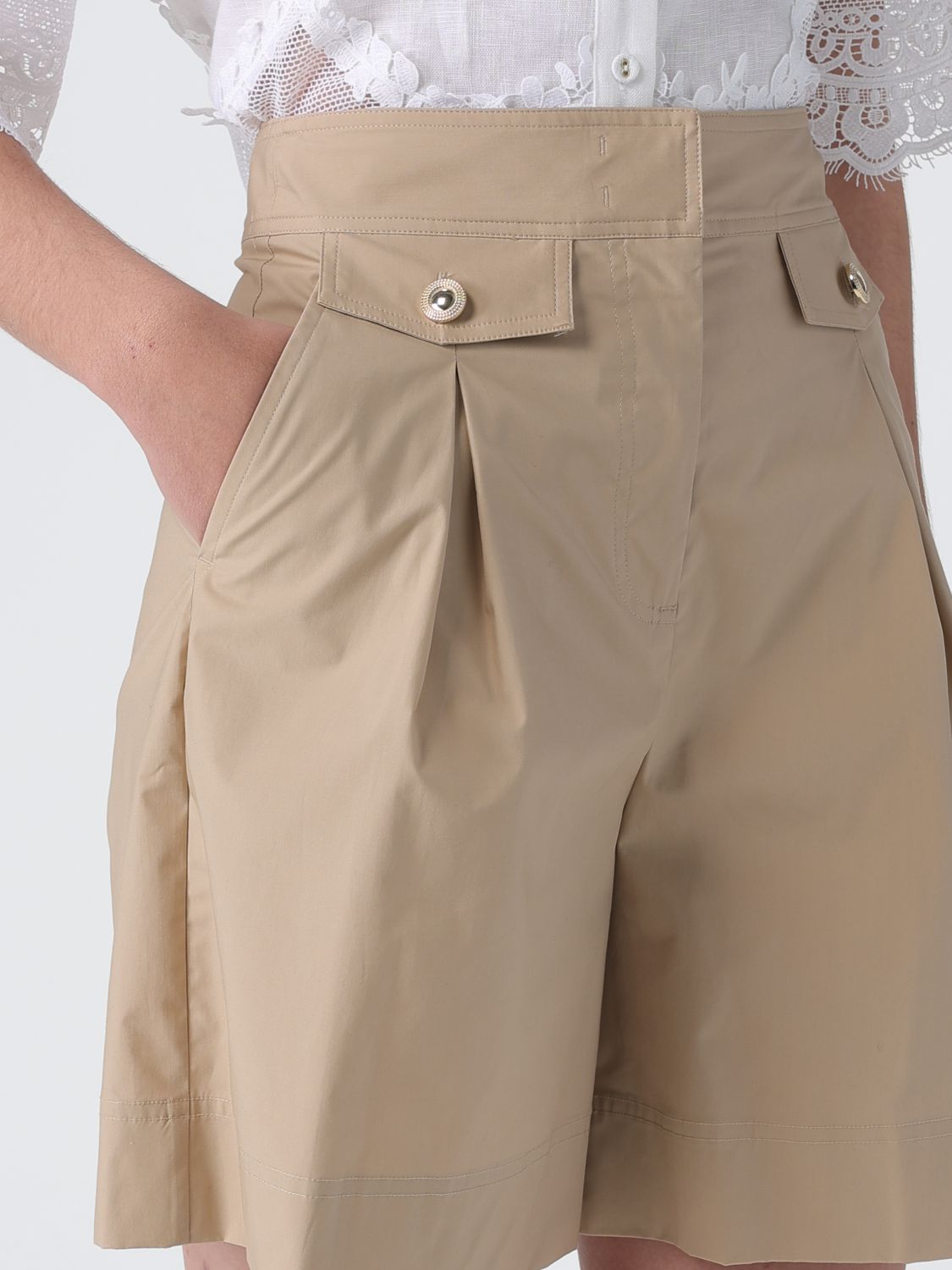 Pants Woman color Beige
