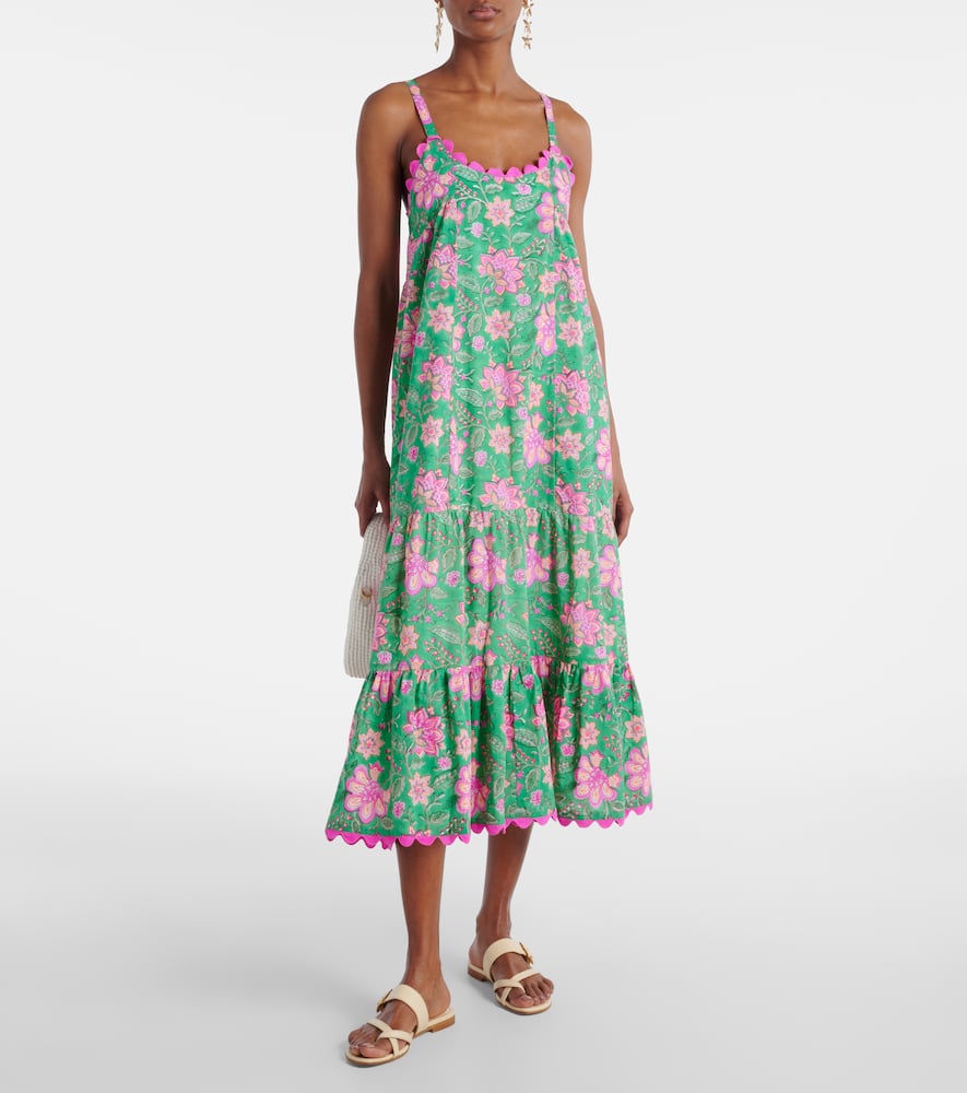 Printed cotton maxi dress