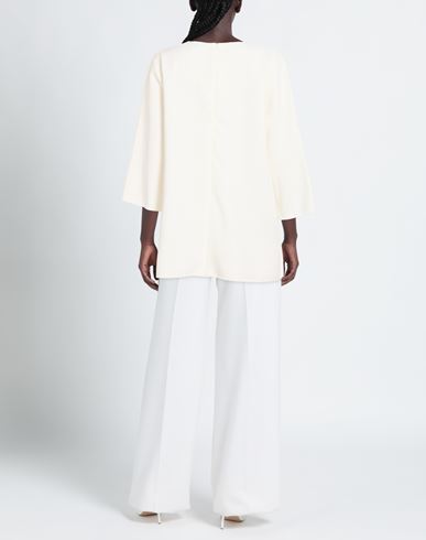Woman Top Ivory Size 10 Virgin Wool, Polyamide