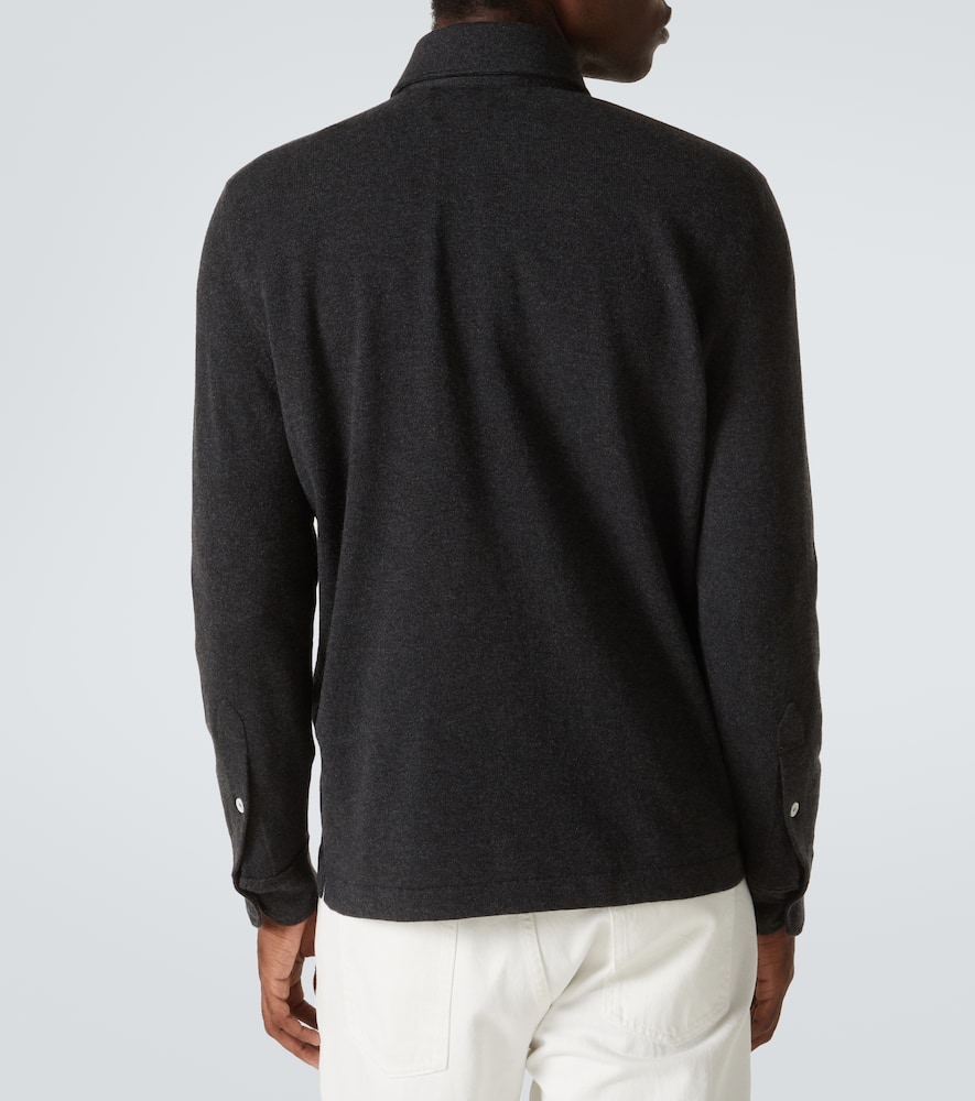 Cashmere polo sweater