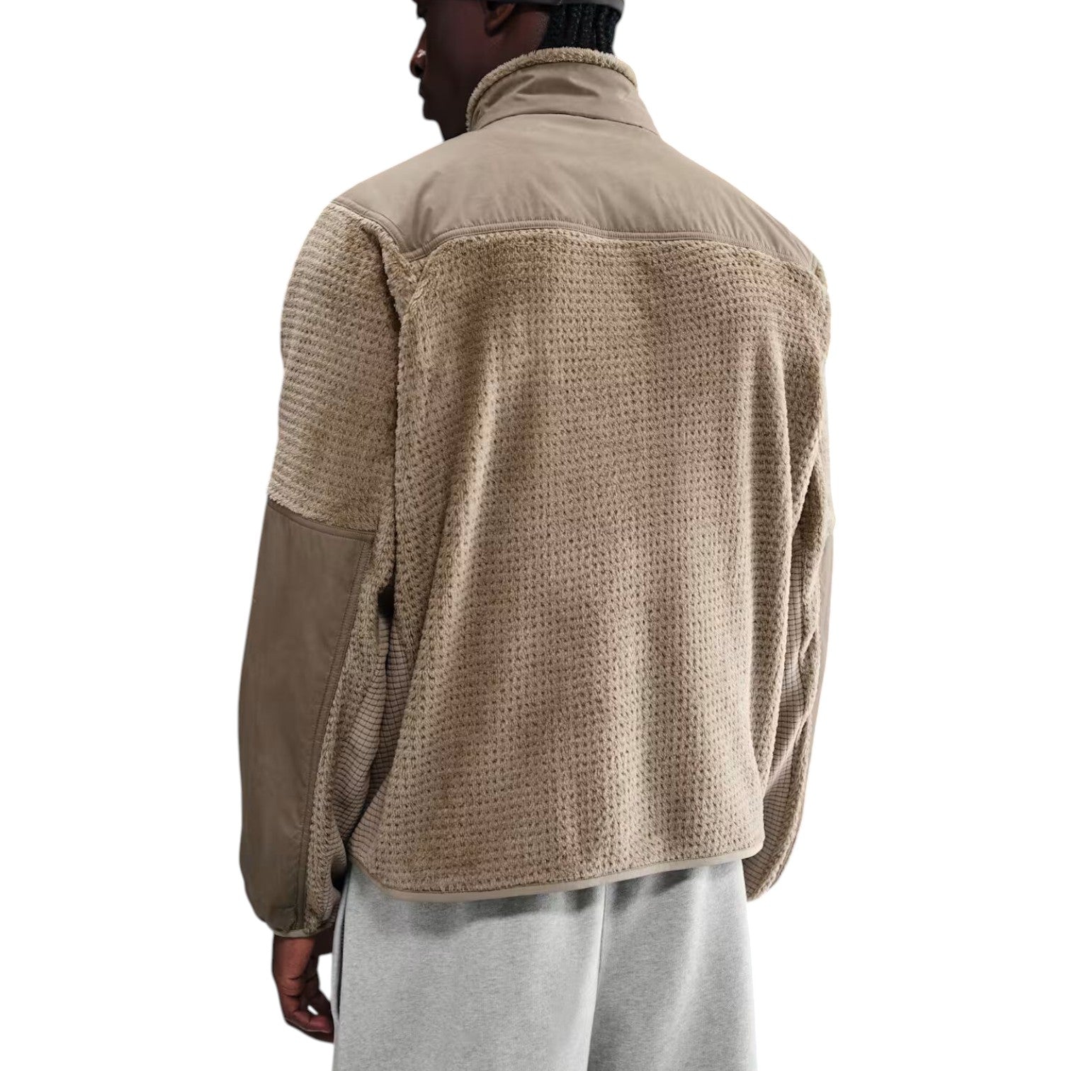 X Stussy High-Loft Full-Zip Jacket 'Khaki'