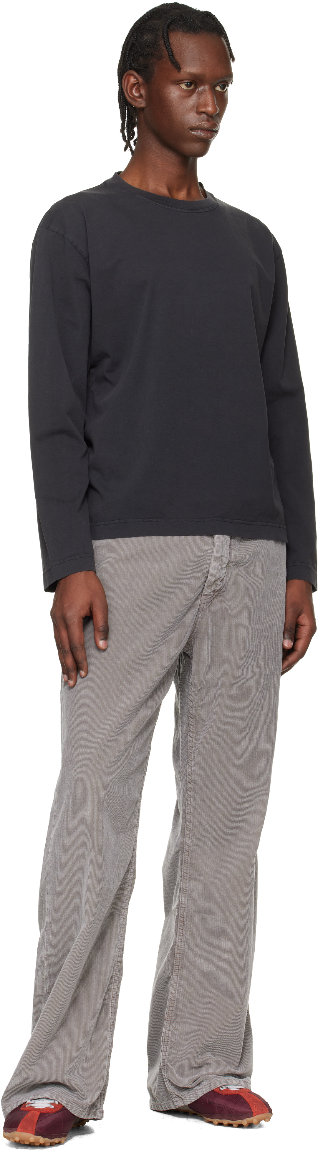 Gray Loose-Fit Trousers