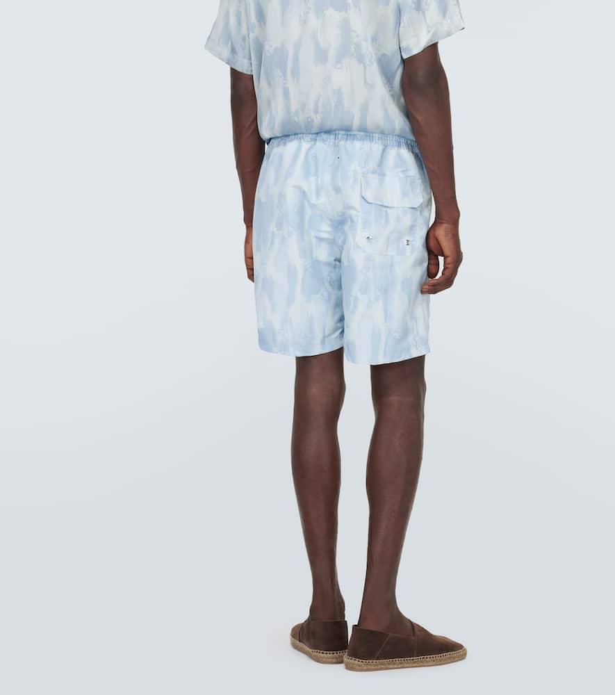 Printed swim trunks