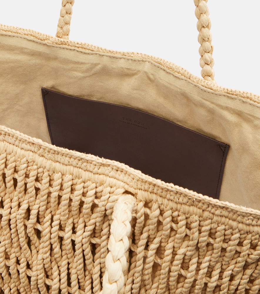 Georgica Large raffia tote bag