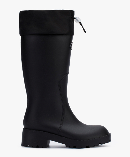 RC HOU LONG Long Rain Boots BLACK