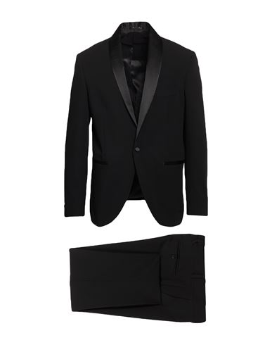 Man Suit Black Size 46 Wool, Viscose, Elastane
