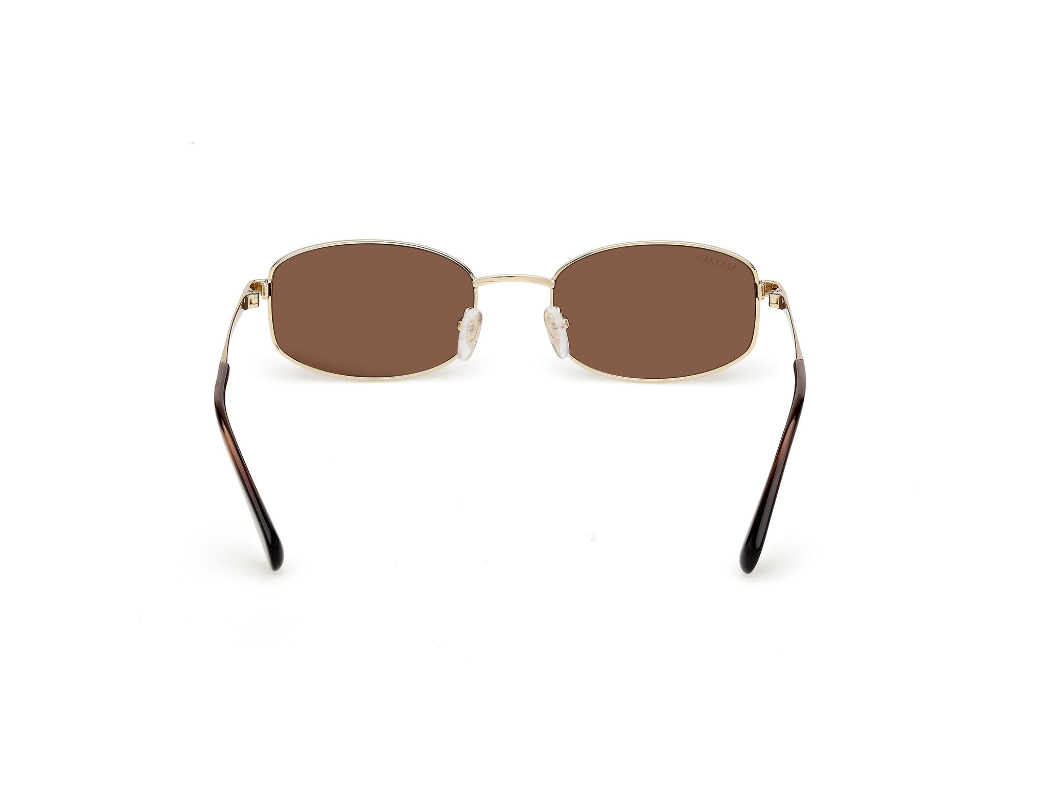 MAX&Co Mujer MAX&Co MO0135 32E Gafas de sol Metal Oro Marrón Redonda Norma