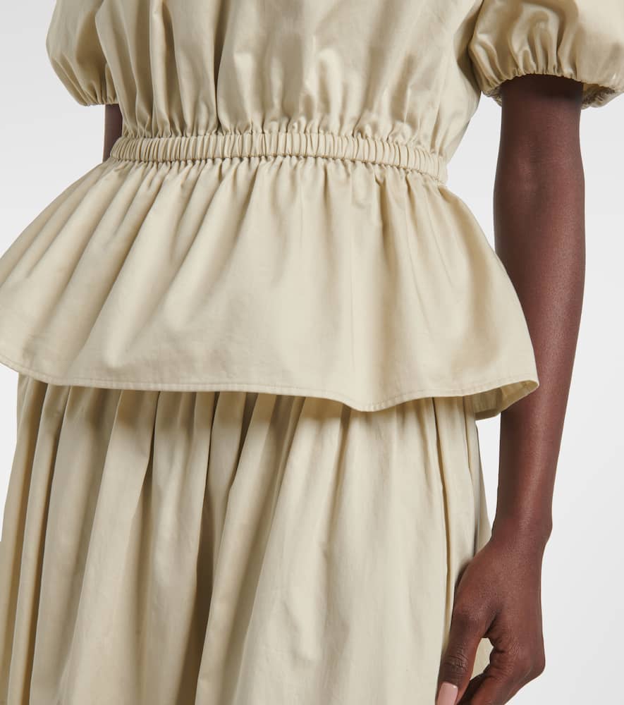 Merlin peplum cotton blouse