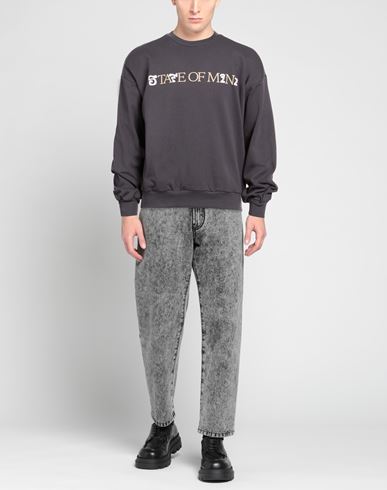 Man Sweatshirt Grey Size L Cotton