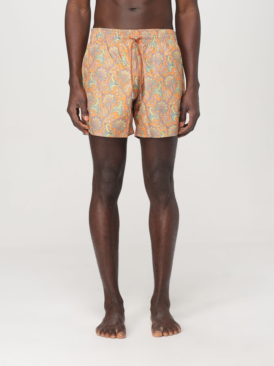 Paisley-print swim shorts - Orange