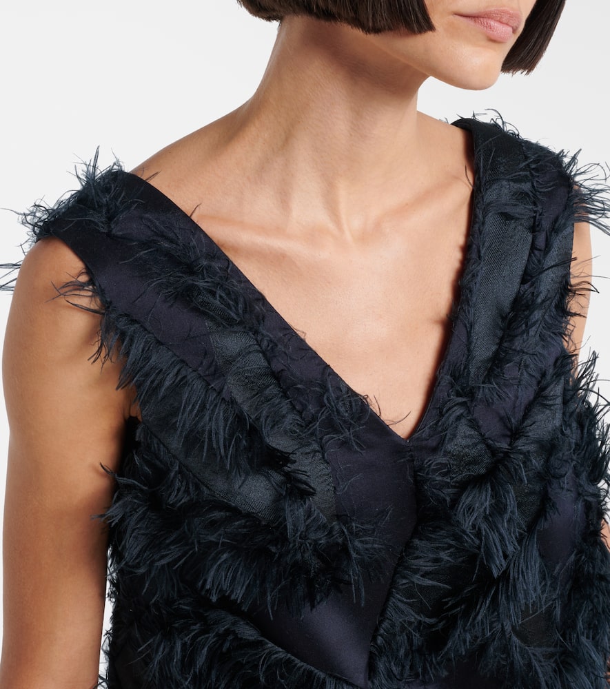 Fringed minidress