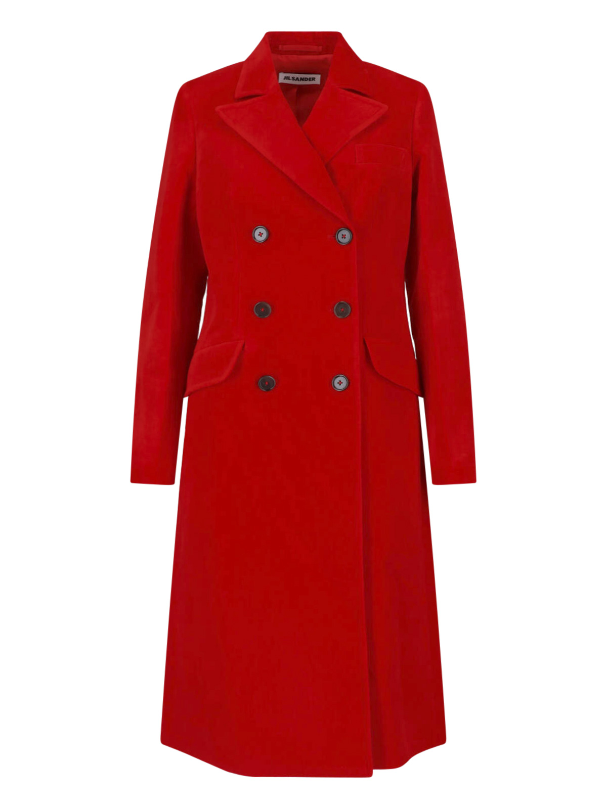 Jil Sander - tailored coat back vent double breasted lape