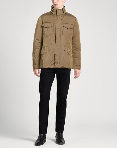Man Puffer Khaki Size S Polyamide