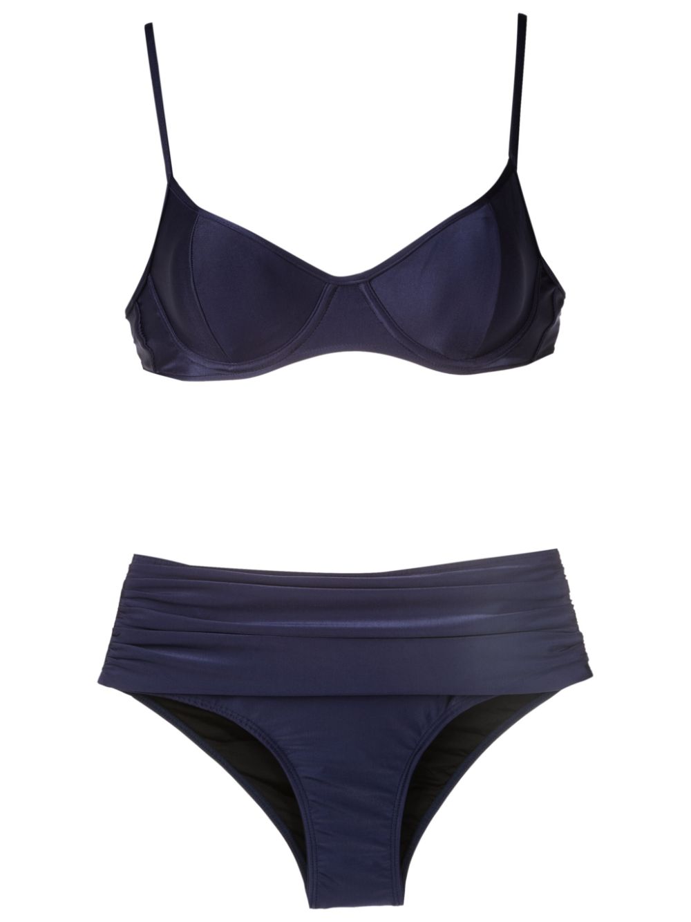 Liliane underwire-cup bikini - Blue
