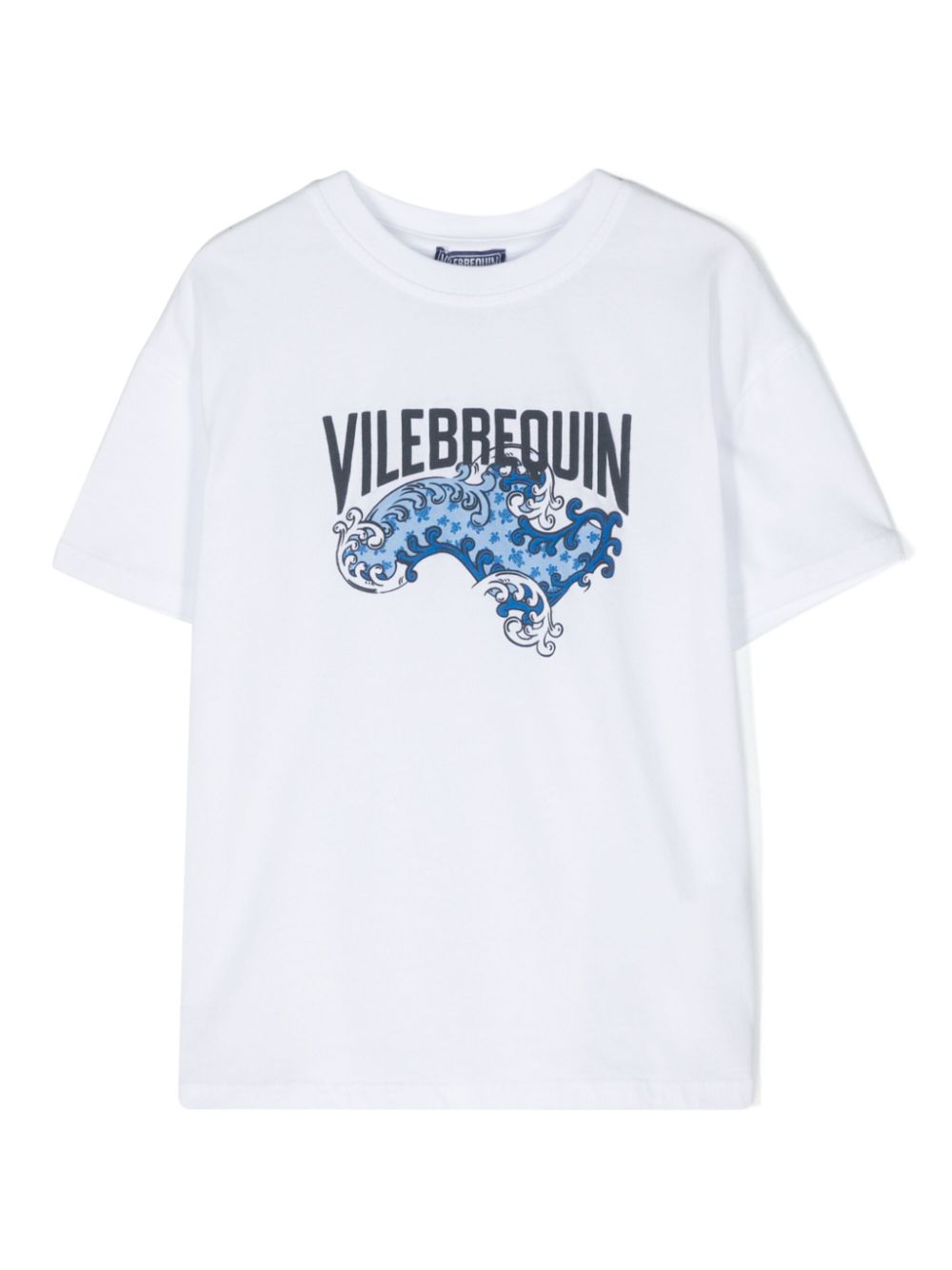 Raised-logo cotton T-shirt - White