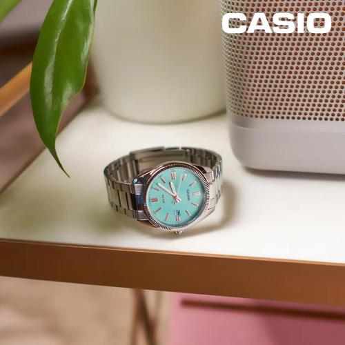 Casio 백화점AS 카시오 티파니 블루 MTP-1302PD-2A2VDF 클래식 데일리 메탈시계 남여공용 손목시계 지코스모 공식수입