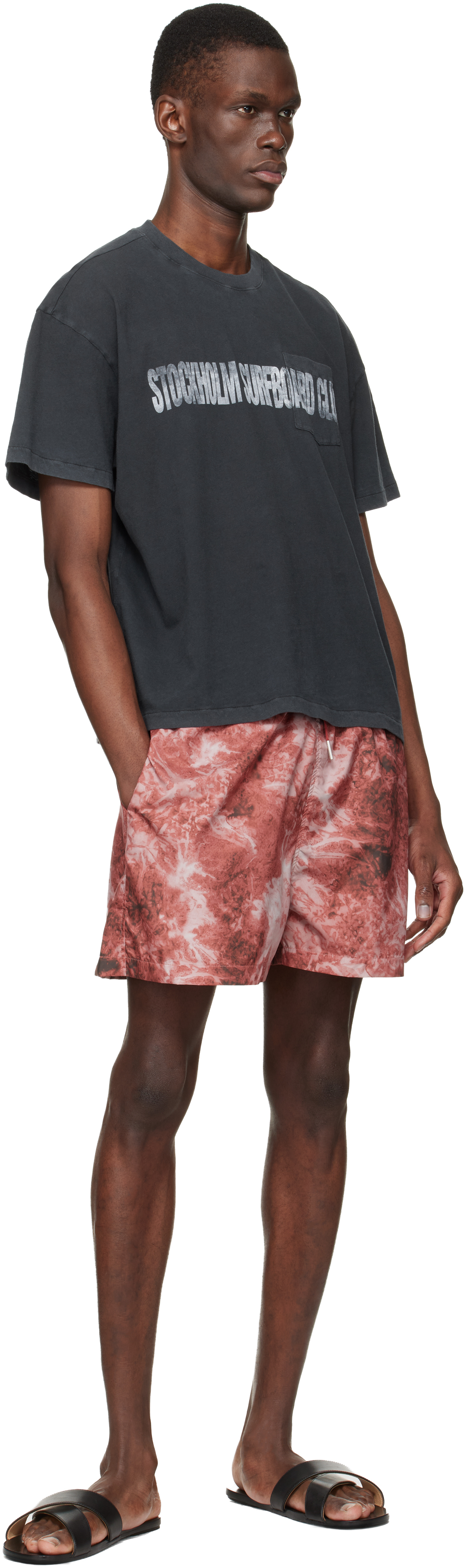 Black Printed Pocket T-shirt