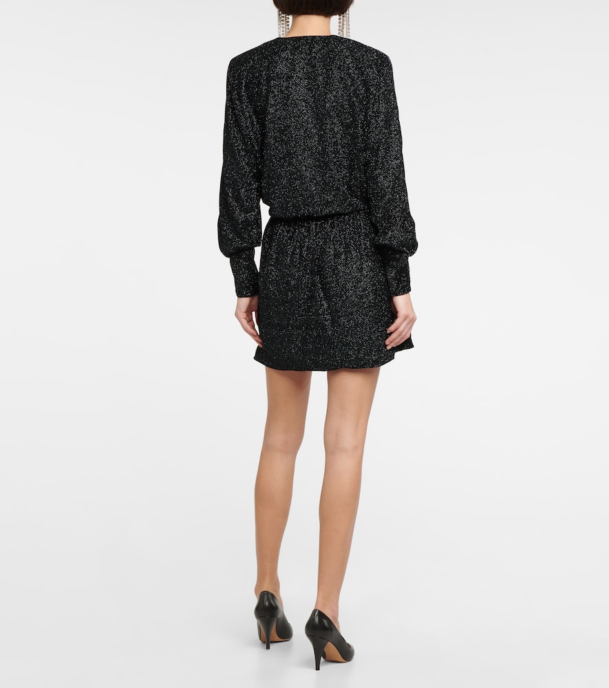 Alexane glitter velvet minidress