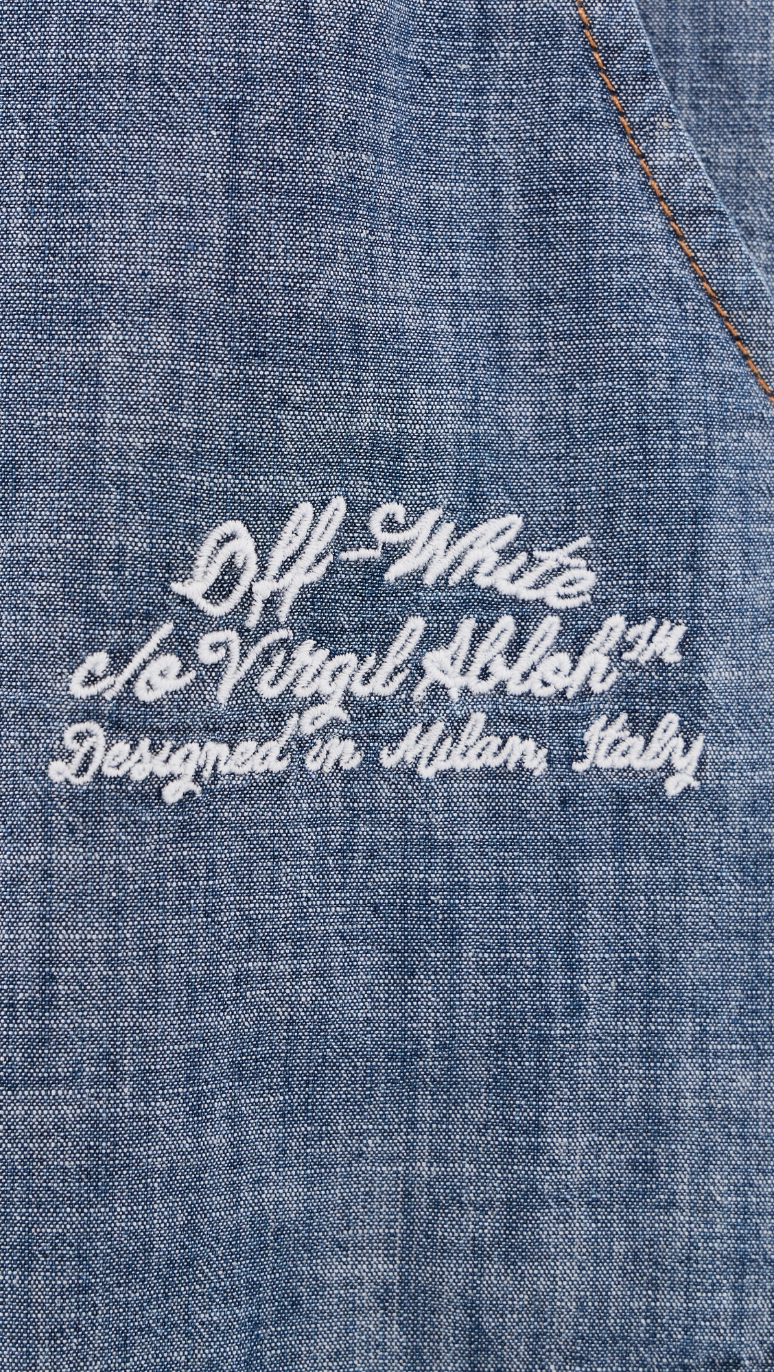 Chambray Denim Pajama Shorts Dark Blue