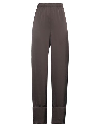 Woman Pants Dark brown Size M/L Polyester