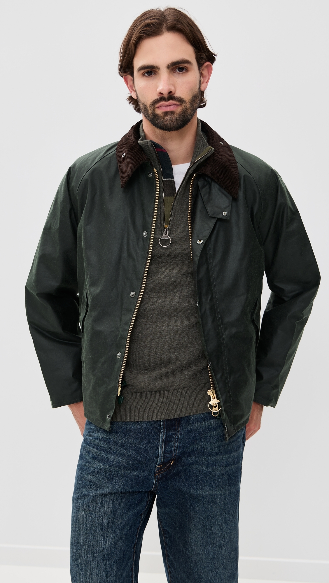 OS Transport Wax Jacket Sage