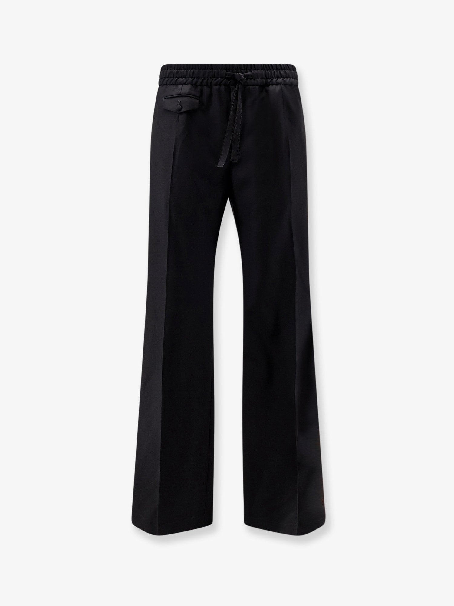 Virgin Wool Trousers — Black