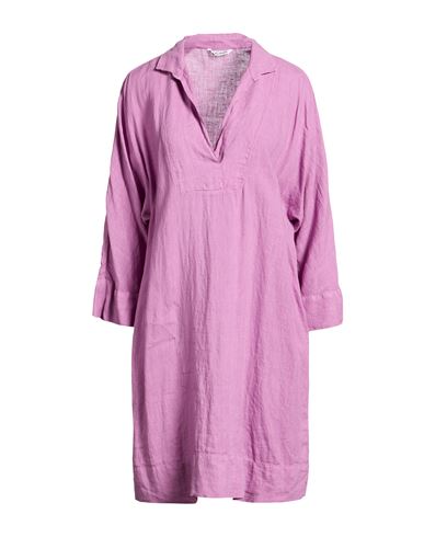 Woman Mini dress Mauve Size 12 Linen