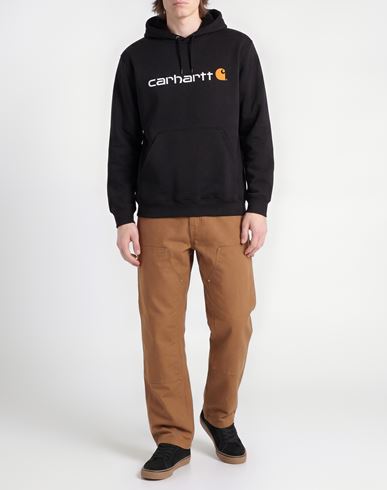 Man Sweatshirt Black Size XL Cotton, Polyester