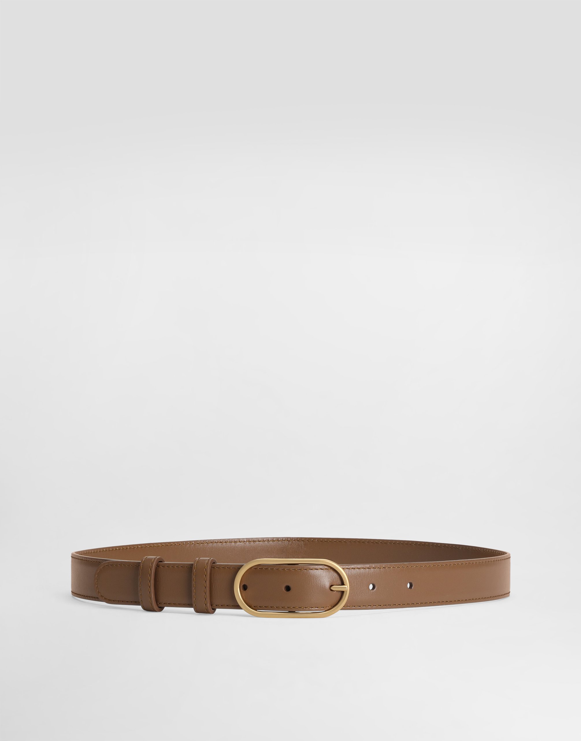 Palmated calfskin belt