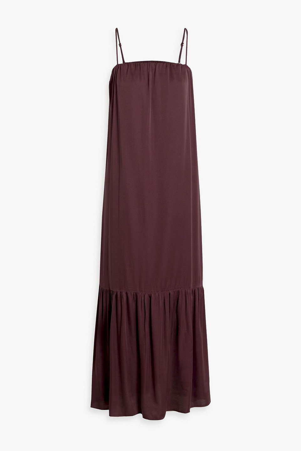 SIMKHAI - Matteau cutout satin maxi dress - Burgundy - S