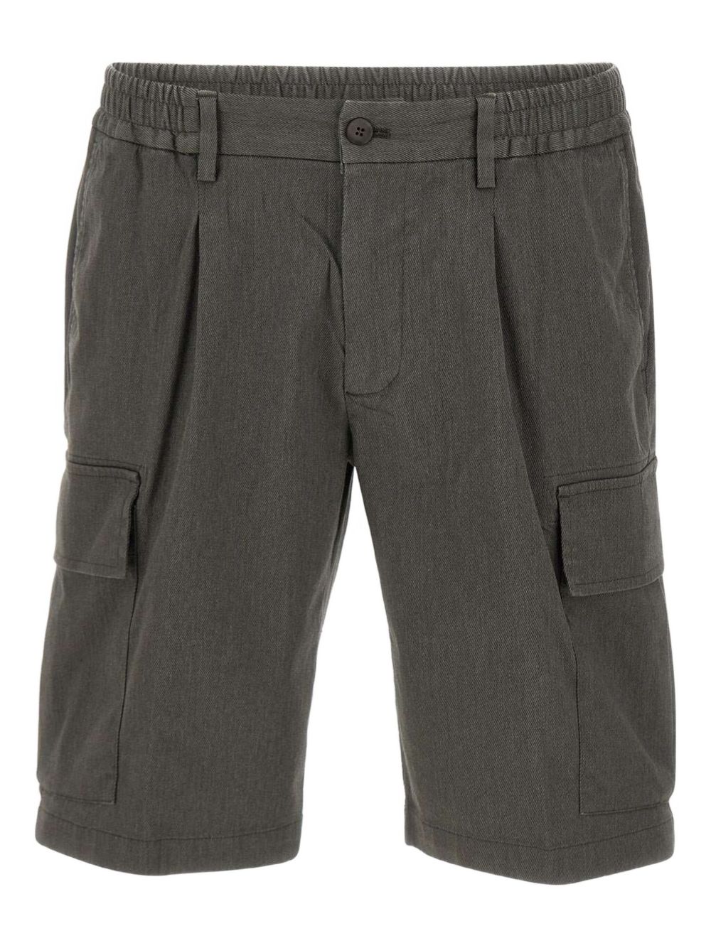 Pleated cargo shorts - Grey