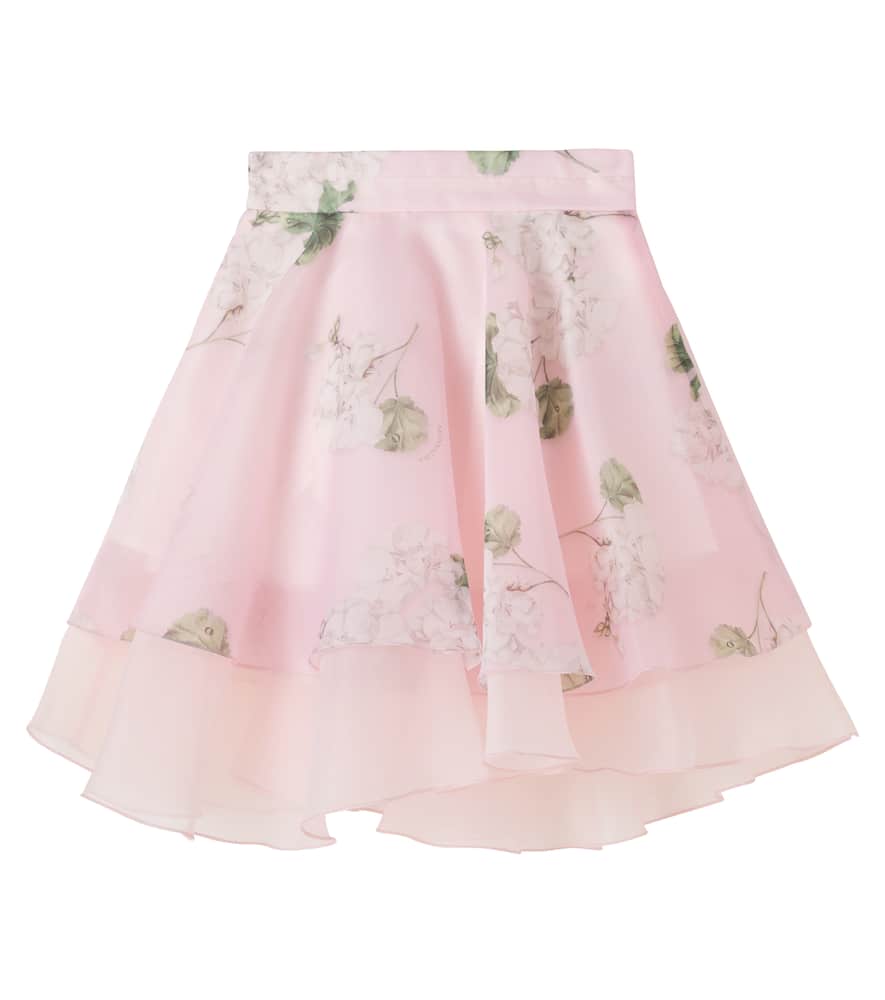 Floral organza skirt