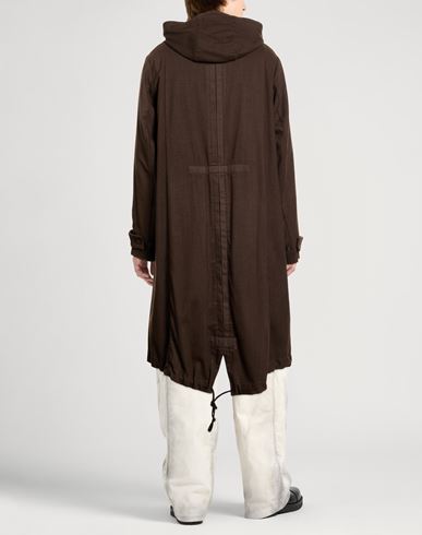 Man Coat Dark brown Size 40 Wool, Elastane