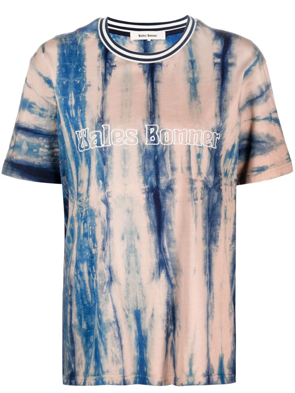 Tie-dye logo-embroidered T-shirt - Neutrals