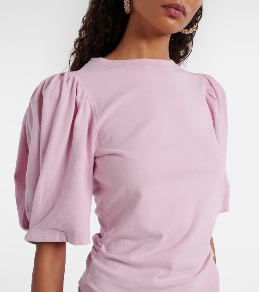 Mylda draped cotton jersey minidress