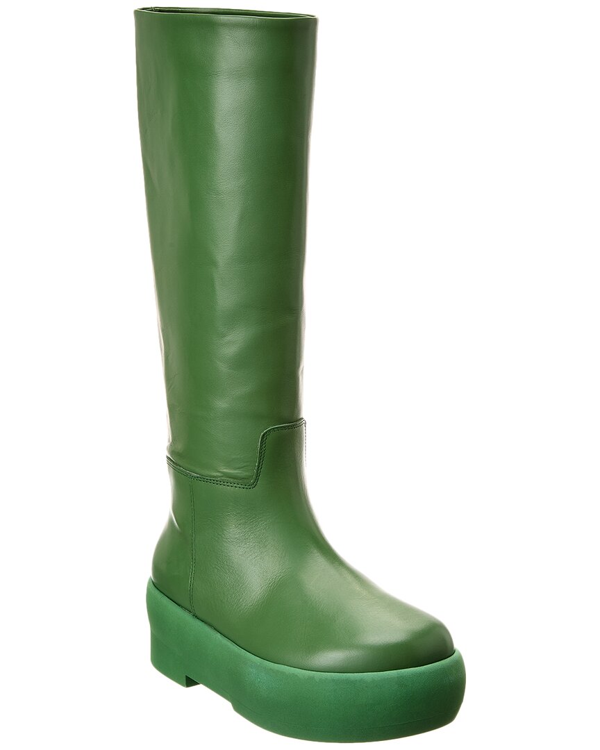 Gia 16 Leather Knee-High Platform Boot