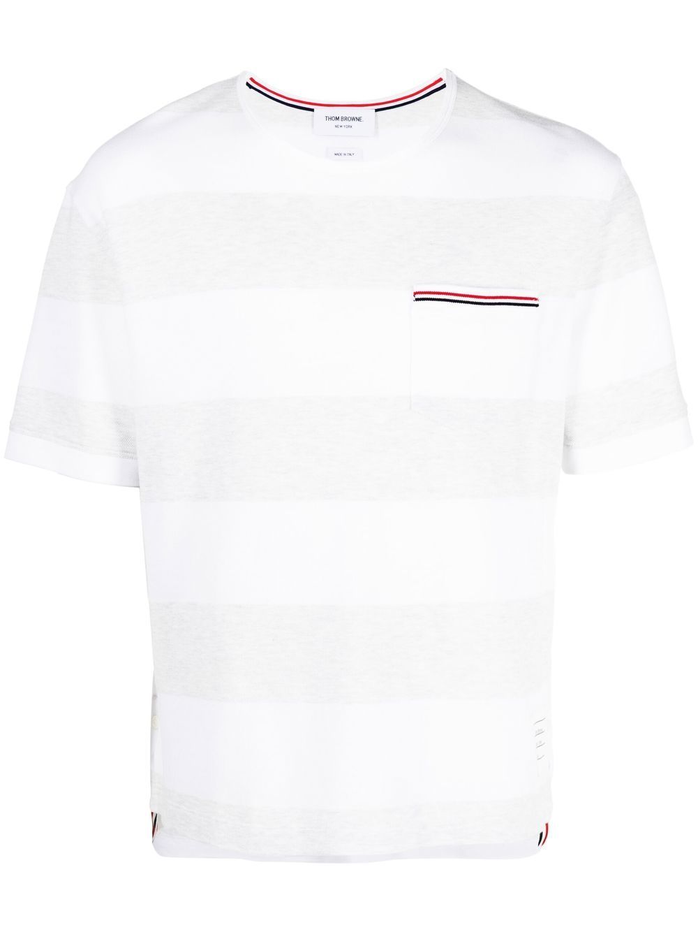 RWB pocket striped T-shirt - Grey