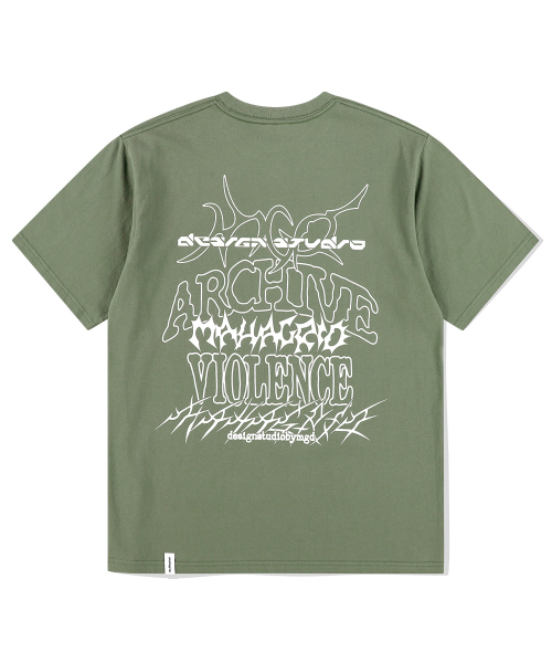 MULTI-LOGO TEE KHAKI
