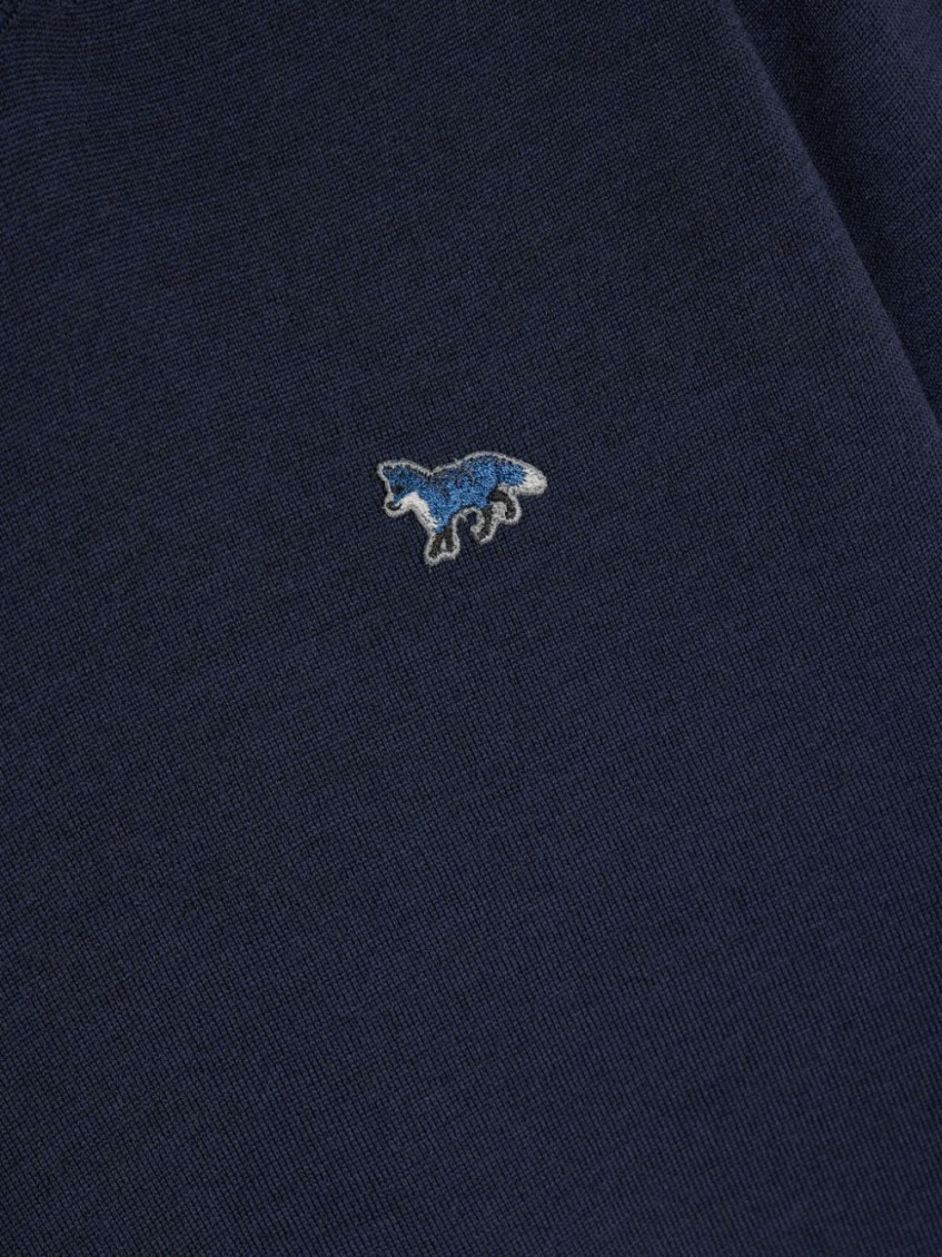 Navy Blue Wool Sweater