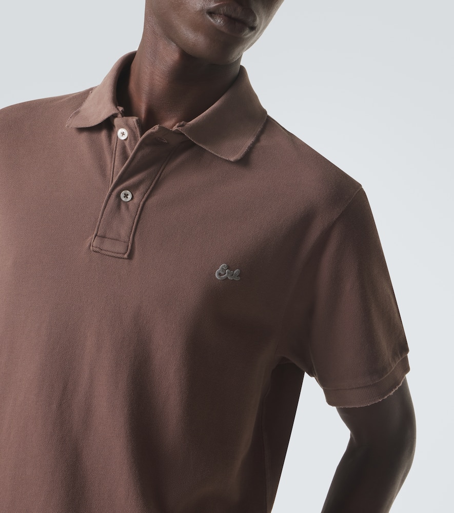Cotton piqué polo shirt