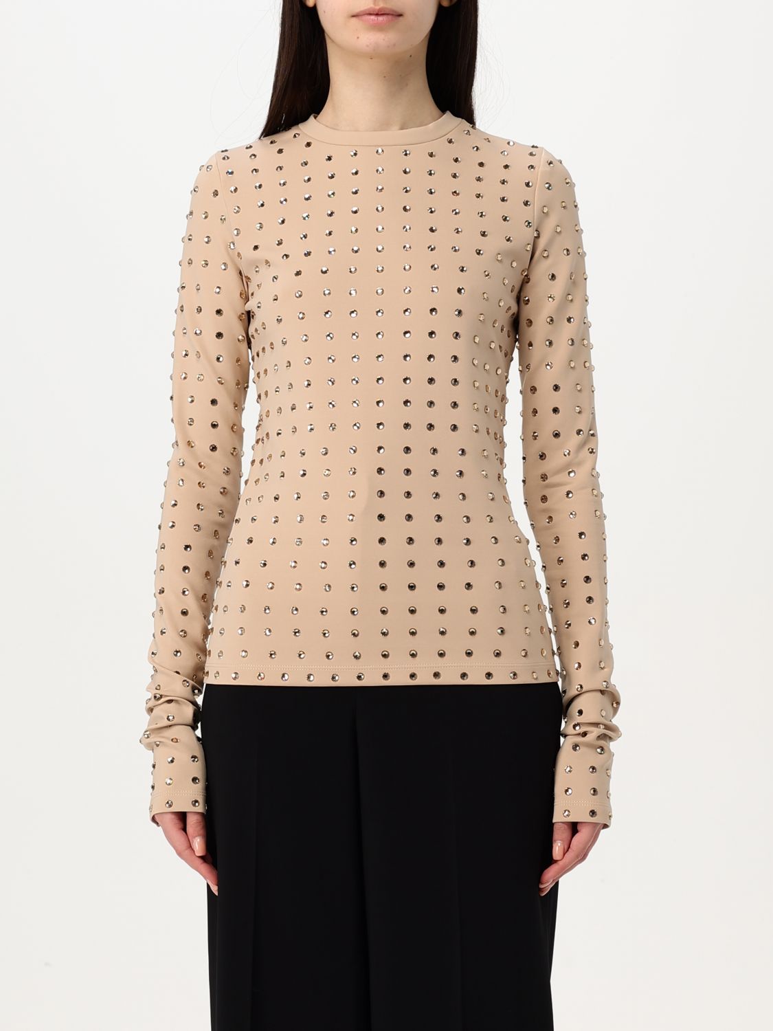 T-Shirt SPORTMAX Woman color Nude