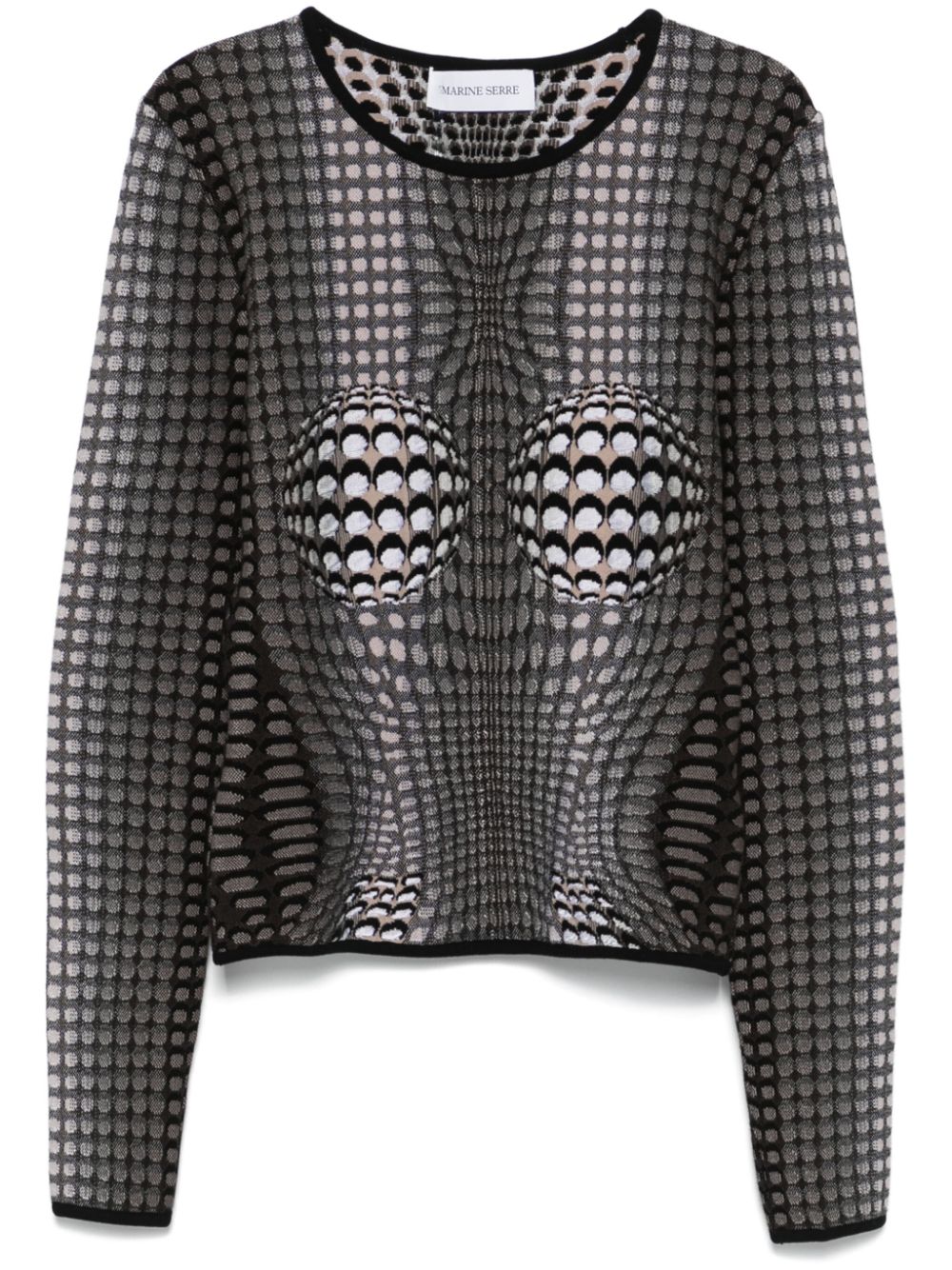 Moon jacquard sweater - Grey