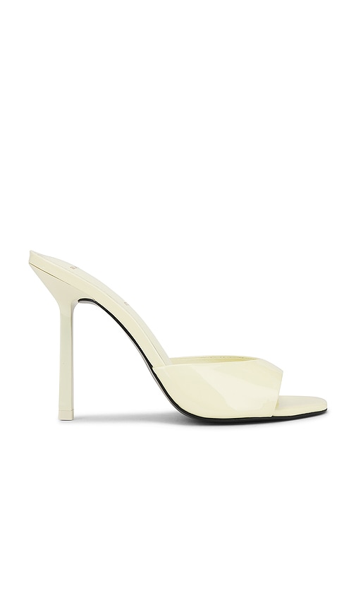 BLACK SUEDE STUDIO PANTOLETTE JUICY 100 in Lemon. Größe 40. Also in